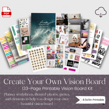 Printable Vision Board Digital Download