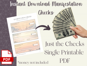Printable manifestation check worksheet